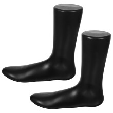 2Pcs Foot Stands for Sock Display Plastic Foot Mannequin for Women Shop Black