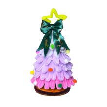 Twisted Stick Christmas Ornament Kit Purple Wood Base