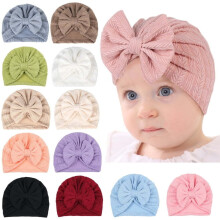 JOR 7PCS Baby Turban Baby Girl Hats Top Knot Newborn Cap Hospital Head Wrap Beanie Toddler Infant Baby Hat