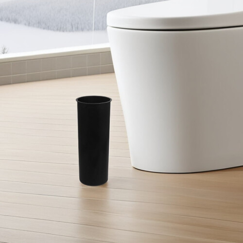 Bathroom Water Cup Black Plastic 2Pcs 1