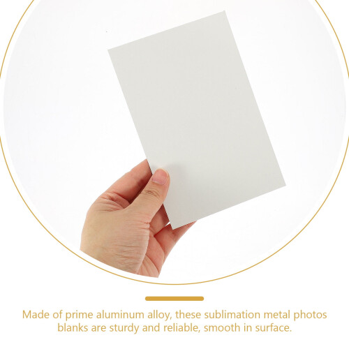 Ibasenice Sublimation Aluminum Blanks White 10 Pack 2