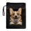 Dog Pattern Book Cover Sleeve – Polyester, Zip Closure, 1