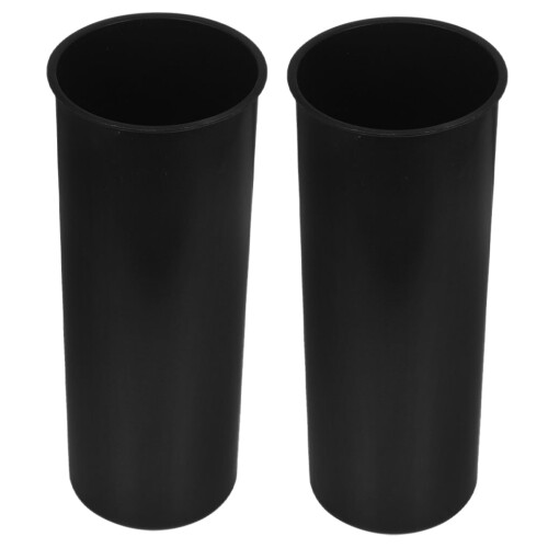Bathroom Water Cup Black Plastic 2Pcs 2