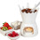 Ceramic Fondue Cup Set with Butter Warmer 6 pcs 2