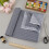 Cotton fabric stripe pattern blue 1610 mm 5