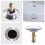 Universal 66mm Push Bath Plug with 28mm Bouncing Core Metal Stopper for Drains 2