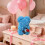 Sky Blue Rose Ornament Plastic Bouquet Decor 5