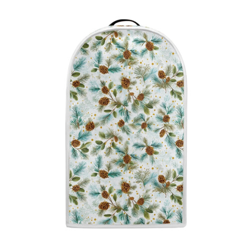 Multifunctional Coffee Machine Dust Cover Stylish Polyester for Kitchen Counter, Pine Cone Pattern