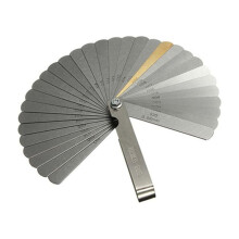 32-Piece Stainless Steel Feeler Gauge Set, Dual-Marked Metric/Imperial, Compatible with Automotive & Mechanical Tools