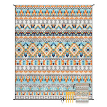 Beach Blanket Sandproof Waterproof Windproof, suitable for outdoor picnics, tent camping, camping mats/86.6*70.8 in/2 PCS