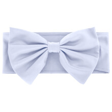 White Tulle Chair Sash with Bow Flower 1 Piece