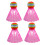 4pcs Playing Shuttlecocks For Beginners Outdoor Playing Pink 1