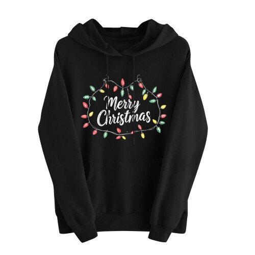 Damen-Fleecepullover mit Weihnachtsmuster 1
