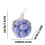 Decorațiuni de ouă de Paște agățate - Ouă de Paște colorate din plastic, ornamente decorative agățate pentru bradul de Paște, pentru 3