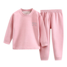 Thermal Underwear for Kids Boys Toddler Warm Thermal Set Lined Long Joh?s Base Layer Girls Winter Flannel Light Pink 160