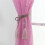 1Set Rectangular Pink Curtain for Light Diffusion and Privacy Protection in Bedroom 11.8x78.7in 2