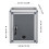 Lightweight Aluminium Alloy Small Mailbox Grey Lock 6