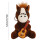 Brown Horse Keychain Polyester Soft with Metal Clasp 2