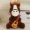 Brown Horse Keychain Polyester Soft with Metal Clasp 4