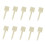 Archery Pins White Nylon 10Pcs Durable Lightweight 5