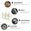 Archery Pins White Nylon 10Pcs Durable Lightweight 6