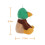 Pato-real de veludo de pelúcia para crianças, 25 cm (9,8 polegadas) 5