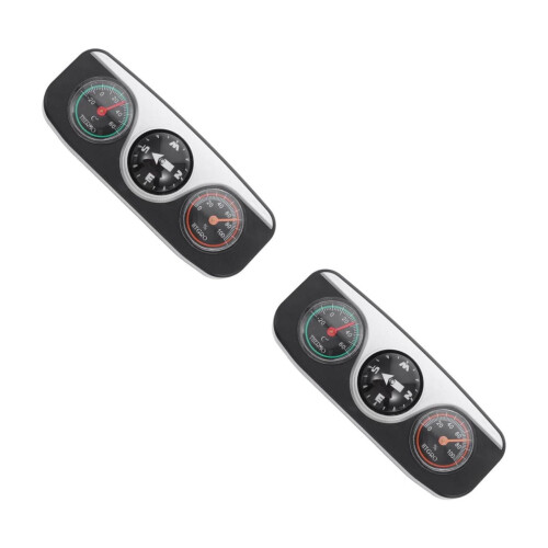 FRCOLOR2pcs Φορητό Ψηφιακό Θερμόμετρο Πυξίδας Αυτοκινήτου για Αυτοκίνητο, Υγρόμετρο 2