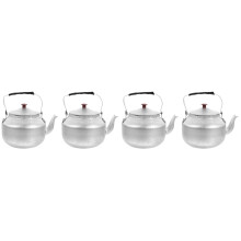 4Pcs Silver Stovetop Water Kettle Metal Boiler for Home Tea Use