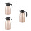 3Pièces Carafes Sous Vide Dorées Acier Inoxydable Usage 1