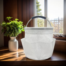 1PC Portable Storage Basket, Shopping Basket, Foldable Garden Tool Basket, Outdoor Picnic Basket, Beach Bag, Washing Bag