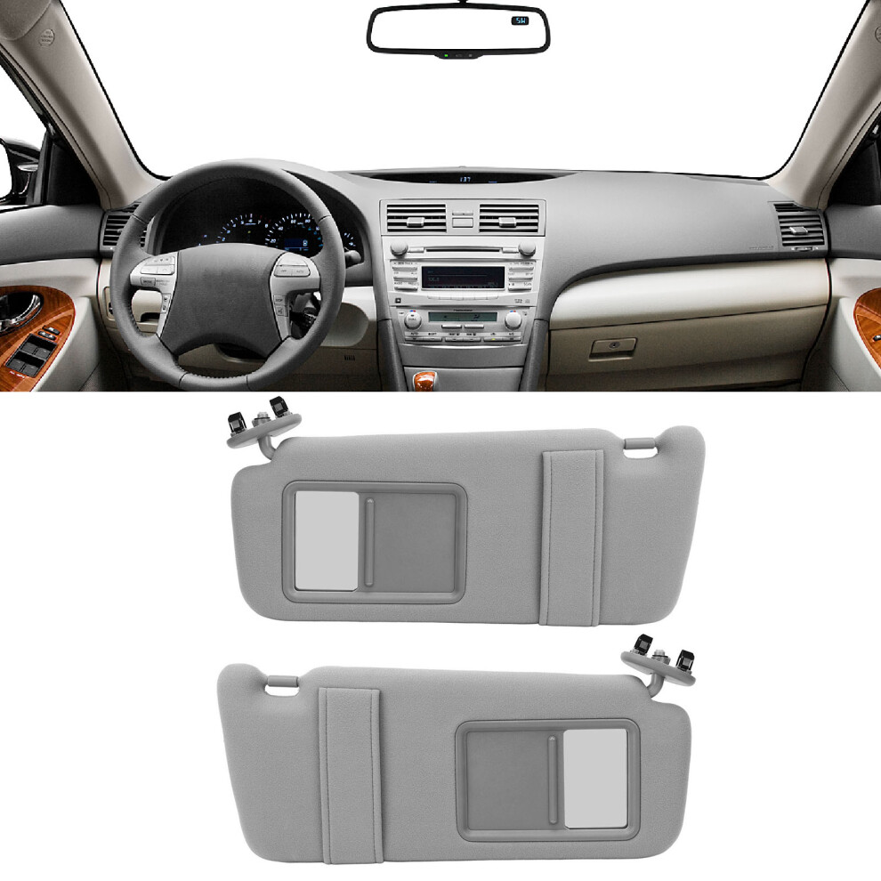 Car Sun Visor With Mirror For Camry 2007-2011 74320 06800 B0 Gray 8711387599033
