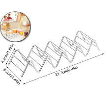 Stainless Steel Taco Holder Stand – 6-Taco Capacity