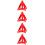 Roadside Emergency Triangle Red 4 pcs 3
