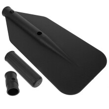 1Set Portable and Durable Adjustable Kayak Paddle with Easy Installation Black Plastic