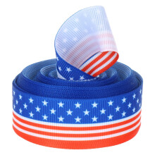 Independence Day Ribbons for Crafts 1 Roll Assorted Color for present Box Packaging and Diy