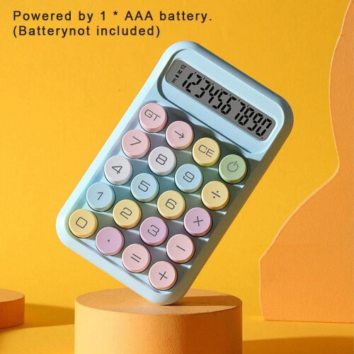 Circular Mechanical Desktop Calculator, Battery Powered, Accounting Supplies