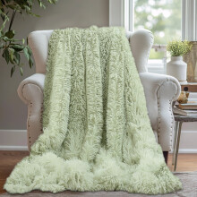 Long Faux Fur Throw Blanket for Sofa Couch, Super Soft Fluffy Cozy Comfy Microfiber Blankets for Couch Sofa Bedroom