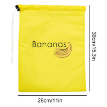 Washable Banana & Lettuce Bags with Drawstring – Odor-Resistant Fresh Storage for Fruits & Veggies