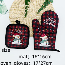 Insulation, kitchen, high temperature resistance, anti scalding, oven, microwave, printed glove /2 PCS