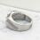 Adjustable Bronze Open Ring for Men Silver Tone 9.5 Inches 5