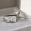 Bague ajustable plaquée strass pour homme 7
