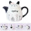 Ceramic Teapot Minimalist Fashion White 1 Pack 2
