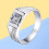 Adjustable Bronze Open Ring for Men Silver Tone 9.5 Inches 3