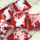 Christmas Pillow Red Snowflake Deer Design Double-Sided 3