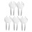 Golf Hole Maintenance Tools Divot Fork Metal Silver 5Pcs with Portable Design 5