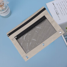 Three-hole Pencil Case Large Capacity Zipper Pencil Bag Pouch