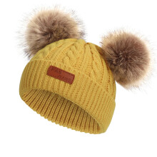 1-11 Years Old For Girls Boys Kids Winter Beanie Hat Warm Knit Thick Ski Cap With Fluff