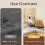 Leutsin Countertop Pot Lid Holder with Spoon Rest Gray 6