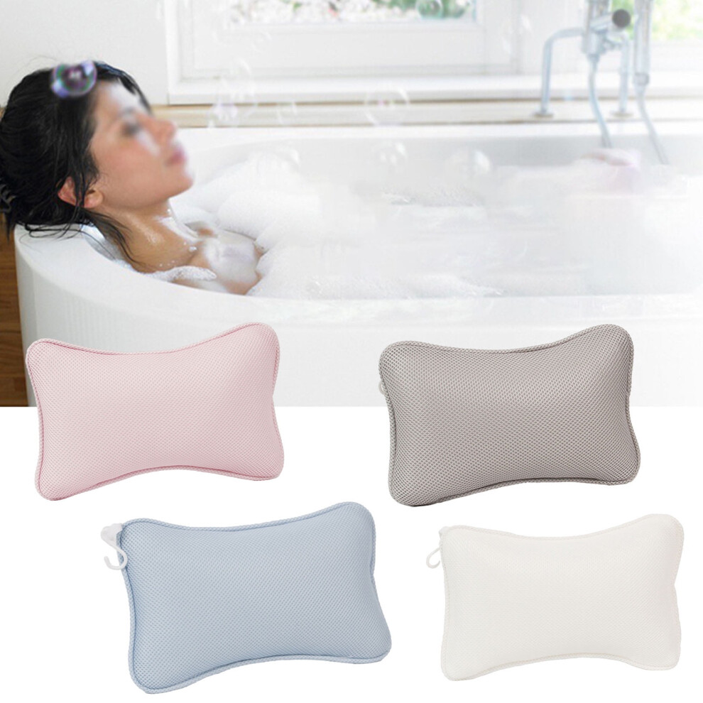 Bathtub Pillow Ergonomic Soft with Suction Cups 1pc