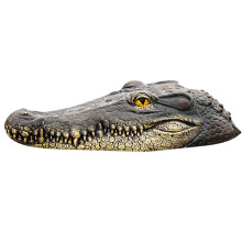 Pond Floating Fake Alligator Head Decoy, Crocodile Fake Head for Outdoor Pools and Pond Decorations, Swimming Pool Float Decoration